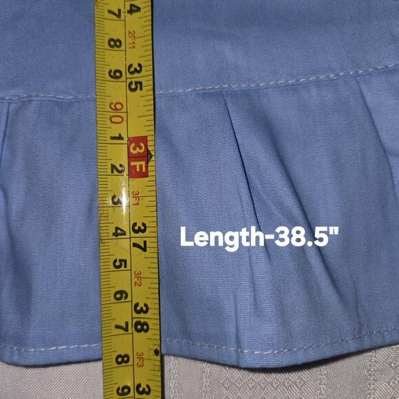 Chhaya Cotton Blue Saree Petticoat New Old Stock VTG Indian Underskirt Free Size - Picture 12 of 16